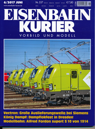   Eisenbahn-Kurier. Modell und Vorbild. hier: Heft Nr. 537 (Juni 2017). 