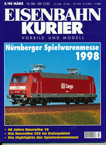   Eisenbahn-Kurier. Modell und Vorbild. hier: Heft Nr. 306 (März 1998). 