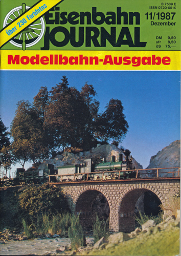   Eisenbahn Journal Modellbahn-Ausgabe Heft 11/1987 (Dezember 1987). 