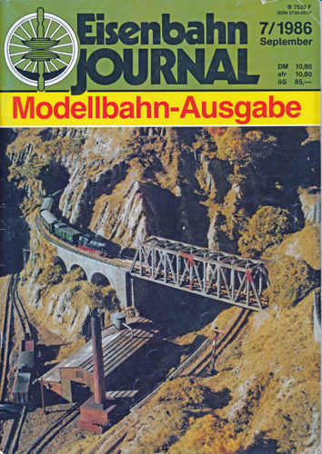   Eisenbahn Journal Modellbahn-Ausgabe Heft 7/1986 (September 1986). 