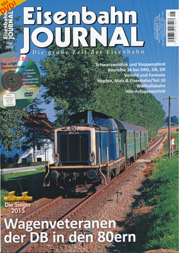   Eisenbahn-Journal Heft Mai 2016: Wagenveteranen der DB in den 80ern (ohne DVD!). 