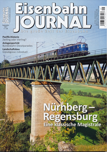   Eisenbahn-Journal Heft September 2015: Nürnberg - Regensburg. Eine klassische Magistrale. 