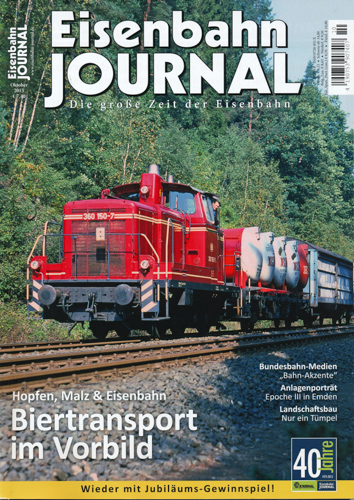   Eisenbahn-Journal Heft Oktober 2015: Biertransport im Vorbild. Hopfen, Malz & Eisenbahn. 