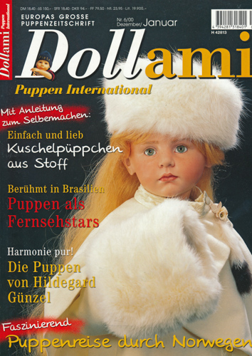   Dollami. Puppen International. Europas große Puppenzeitschrift. hier: Heft 6/00 (Dezember 2000/Januar 2001). 