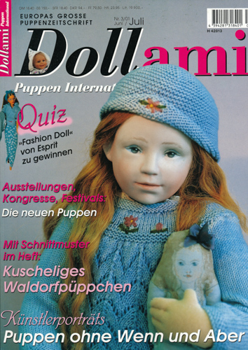   Dollami. Puppen International. Europas große Puppenzeitschrift. hier: Heft 3/01 (Juni/Juli 2001). 