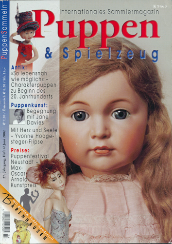   Puppen & Spielzeug. Internationales Sammlermagazin. hier: Heft 4/Juni 2002 (27. Jahrgang). 
