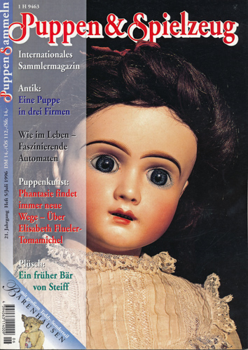   Puppen & Spielzeug. Internationales Sammlermagazin. hier: Heft 5/Juli 1996 (21. Jahrgang). 