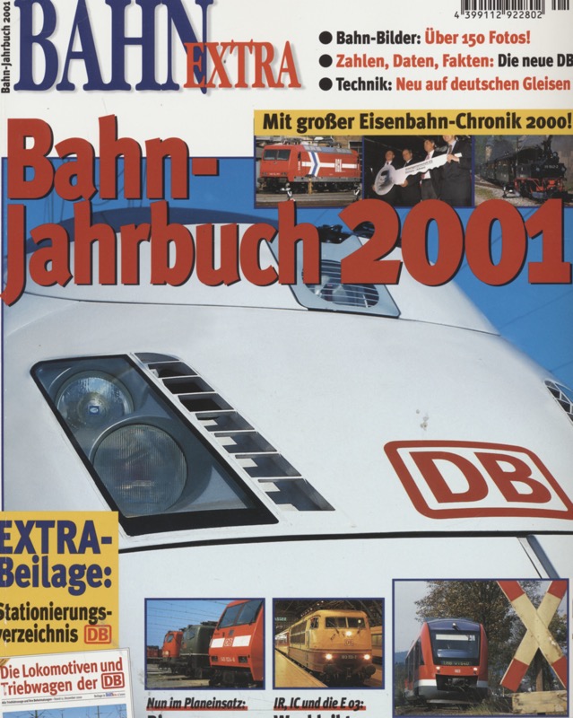   Bahn-Extra Heft 1/2001: Bahn-Jahrbuch 2001. 