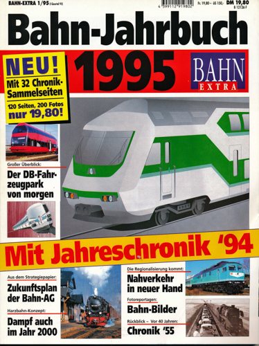   Bahn Extra Heft 1/95: Bahn-Jahrbuch 1995. 