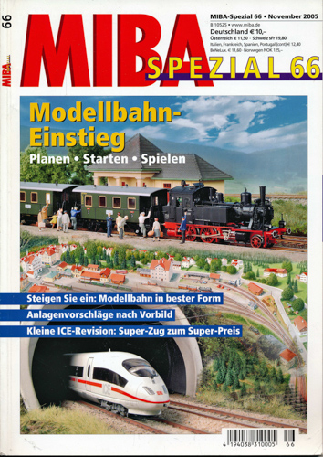   Miba Spezial Nr. 66 (November 2005): Modellbahn-Einstieg. Planen, Starten, Spielen. 
