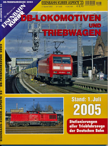   Eisenbahn-Kurier Aspekte Heft 23: DB-Lokomotiven und Triebwagen. Stand: 1. Juli 2005. Stationierung aller Triebfahrzeuge der Deutschen Bahn. 