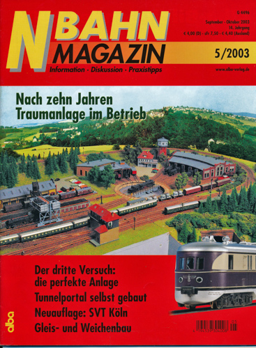   NBahn Magazin Heft 5/2003: Nach zehn Jahren: Traumanlage im Betrieb u.a.. 