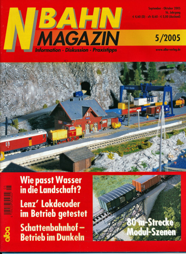   NBahn Magazin Heft 5/2005: Wie paßt Wasser in die Landschaft? u.a.. 