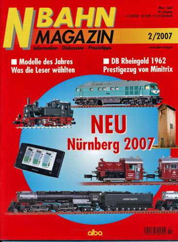   NBahn Magazin Heft 2/2007: DB Rheingold 1962: Prestigezug von Minitrix u.a.. 