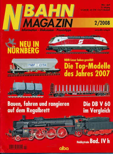   NBahn Magazin Heft 2/2008: Die Top-Modelle des Jahre 2007 u.a.. 