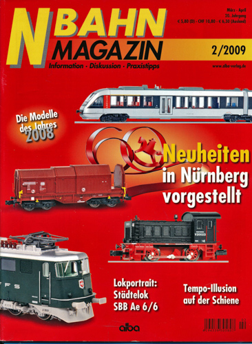   NBahn Magazin Heft 2/2009: Neuheiten. In Nürnberg vorgestellt u.a.. 
