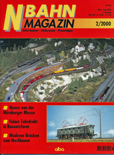   NBahn Magazin Heft 2/2000: Neues von der Nürnberger Messe u.a.. 