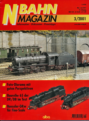   NBahn Magazin Heft 3/2001: Foto-Diorama mit guten Perspektiven u.a.. 