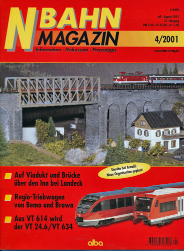   NBahn Magazin Heft 4/2001: Auf Viadukt über den Inn bei Landeck u.a.. 