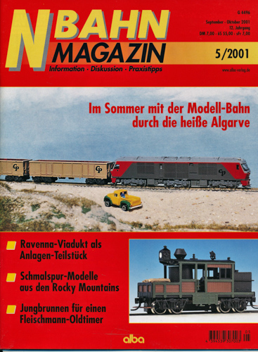   NBahn Magazin Heft 5/2001: Ravenna-Viadukt als Anlagen-Teilstück u.a.. 