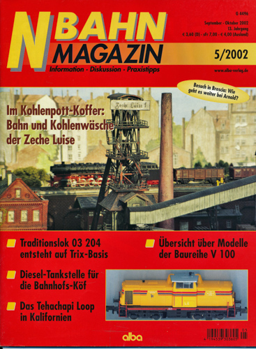  NBahn Magazin Heft 5/2002: Im Kohlenpott-Koffer: Bahn und Kohlenwäsche der Zeche Luise u.a.. 