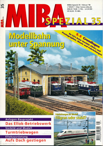   MIBA Spezial Heft 35: Modellbahn unter Spannung. 