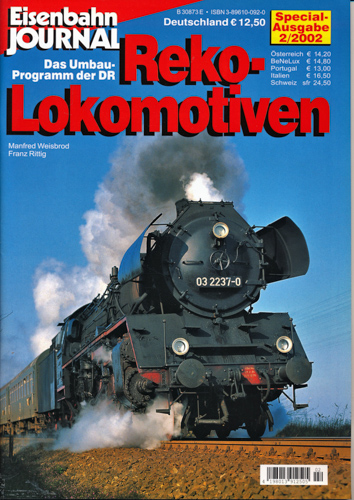 Weisbrod, Manfred / Rittig, Franz  Eisenbahn-Journal Special Heft 2/2002: Reko-Lokomotiven. Das Umbau-Programm der DR. 