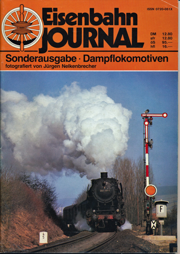 Nelkenbrecher, Jürgen  Eisenbahn-Journal  Sonderausgabe: Dampflokomotiven, fotografiert von Jürgen Nelkenbrecher. 