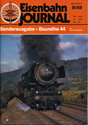 Weisbrod, Manfred  Eisenbahn-Journal Sonderausgabe III/88: Baureihe 44. 