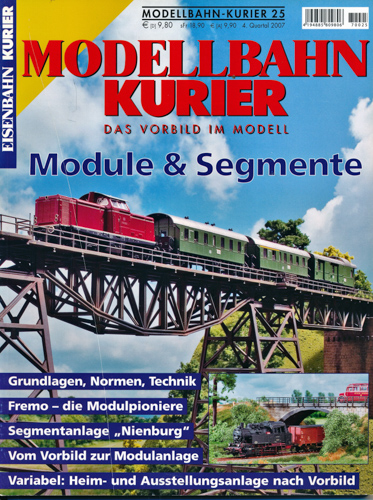   Eisenbahn Kurier Modellbahn-Kurier Heft 25: Module & Segmente. 