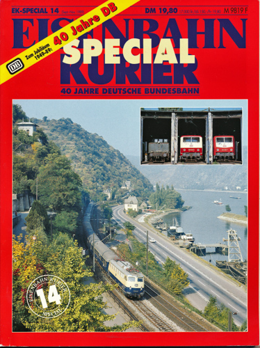   Eisenbahn Kurier Special Heft 14: 40 Jahre Deutsche Bundesbahn. 
