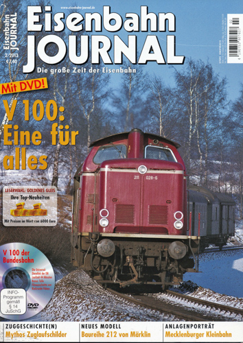   Eisenbahn Journal Heft 2/2013: V100: Eine für alles (ohne DVD!). 