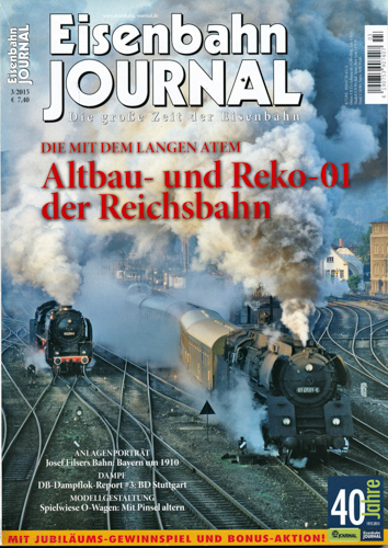   Eisenbahn Journal Heft 3/2015: Altbau- und Reko-01 der Reichsbahn. Die mit dem langen Atem. 