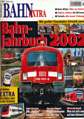   Bahn-Extra Heft 1/2002: Bahn-Jahrbuch 2002. 