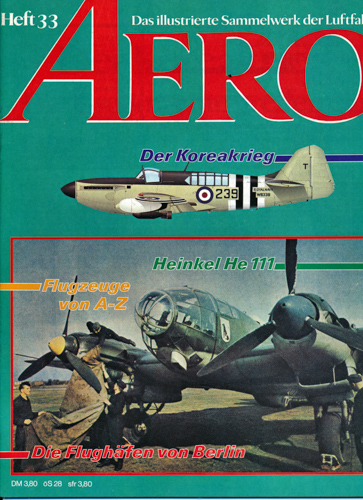   AERO. Das illustrierte Sammelwerk der Luftfahrt. hier: Heft 33. 