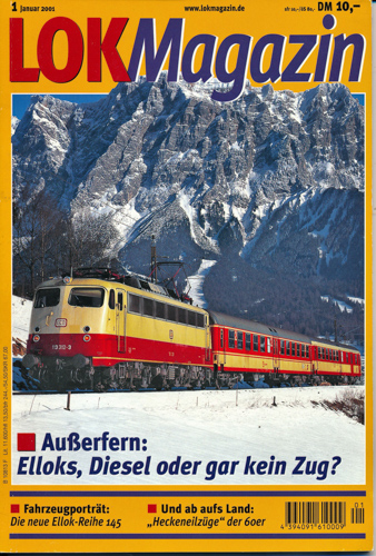   Lok Magazin Heft 1/2001: Außerfern: Elloks, Diesel oder gar kein Zug?. 