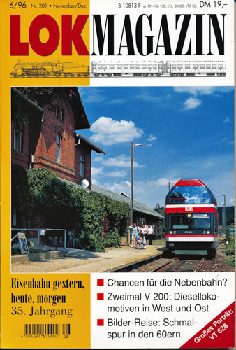   Lok Magazin Heft 6/96 (Nr. 201): Chancen für die Nebenbahn? u.a.. 