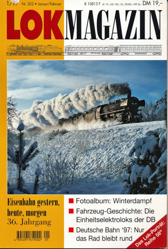   Lok Magazin Heft 1/97 (Nr. 202): Fotoalbum: Winterdampf u.a.. 