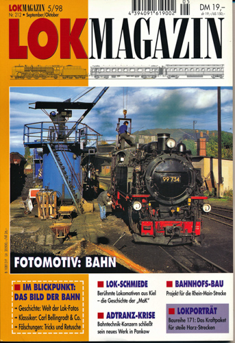   Lok Magazin Heft 5/98 (Nr. 212): Fotomotiv: Bahn. 