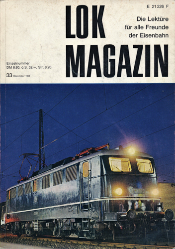   Lok Magazin Heft 33 (Dezember 1968). 