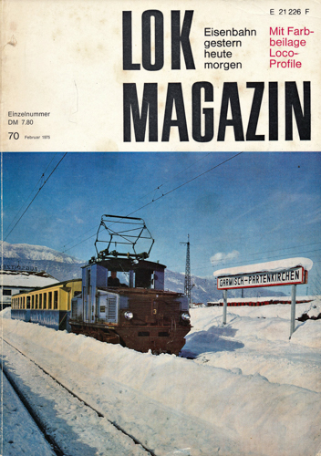   Lok Magazin Heft 70 (Februar 1975). 