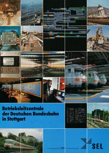   Betriebsleitzentrale der Deutschen Bundesbahn in Stuttgart. 
