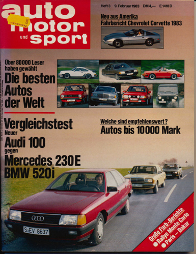   auto, motor und sport. hier: Heft 3/1983. 