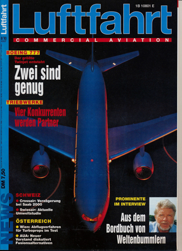   Luftfahrt. Aviation International. hier: Heft 8/1993. 