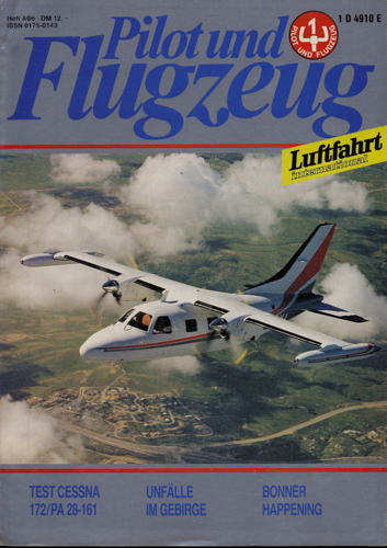   Pilot und Flugzeug. Luftfahrt International. hier: Heft 4/86. 