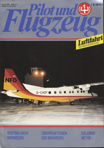   Pilot und Flugzeug. Luftfahrt International. hier: Heft 8/86. 