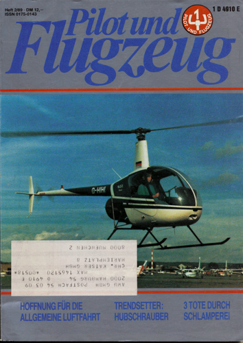   Pilot und Flugzeug. Luftfahrt International. hier: Heft 2/89. 
