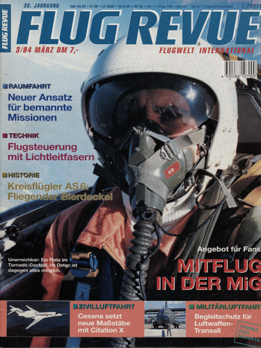   Flug Revue. Flugwelt International. hier: Heft 3/94. 
