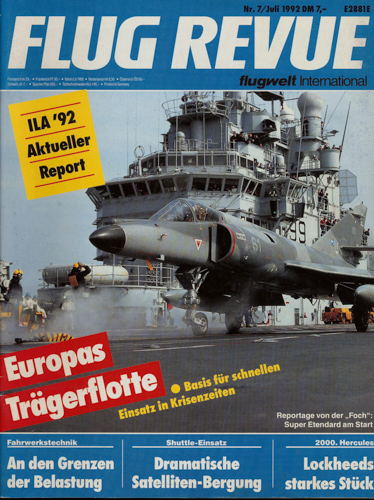   Flug Revue. Flugwelt International. hier: Heft 7/92. 