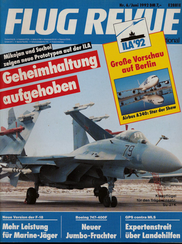   Flug Revue. Flugwelt International. hier: Heft 6/92. 